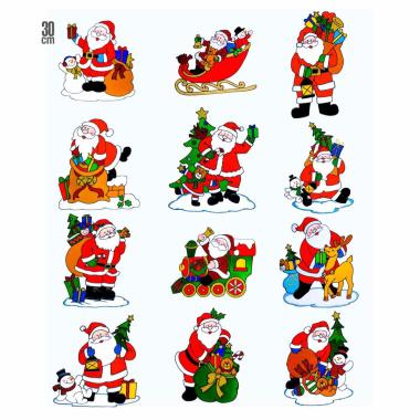 Vetrofanie gel adesive natale 30 cm