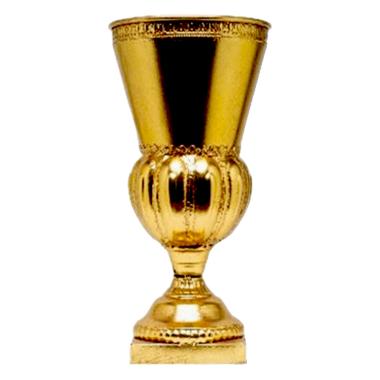 Vaso metallo coppa retrò oro