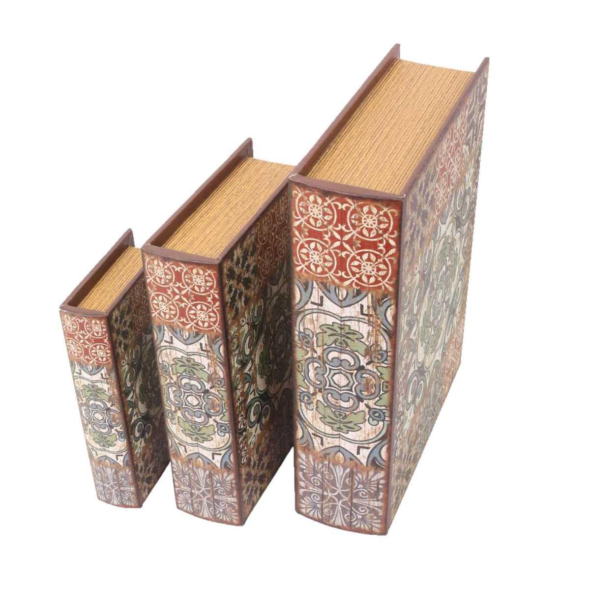 Scatola libro legno mandala 32 x 8 cm