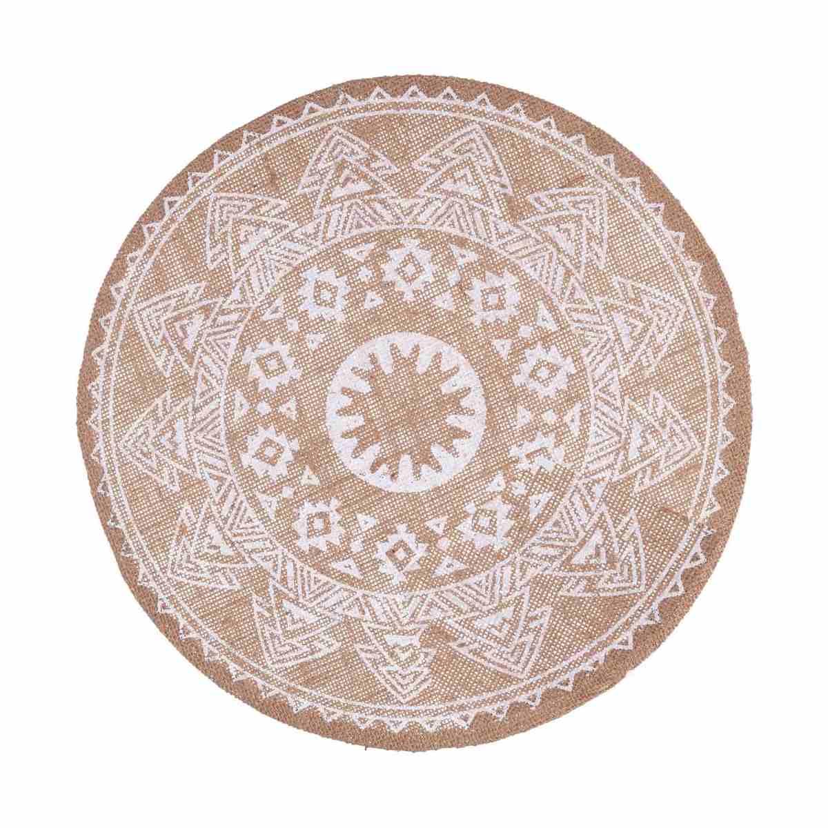 Sottopiatto Tavola Juta con Mandala Bianco cm.Ø38 |Vacchetti