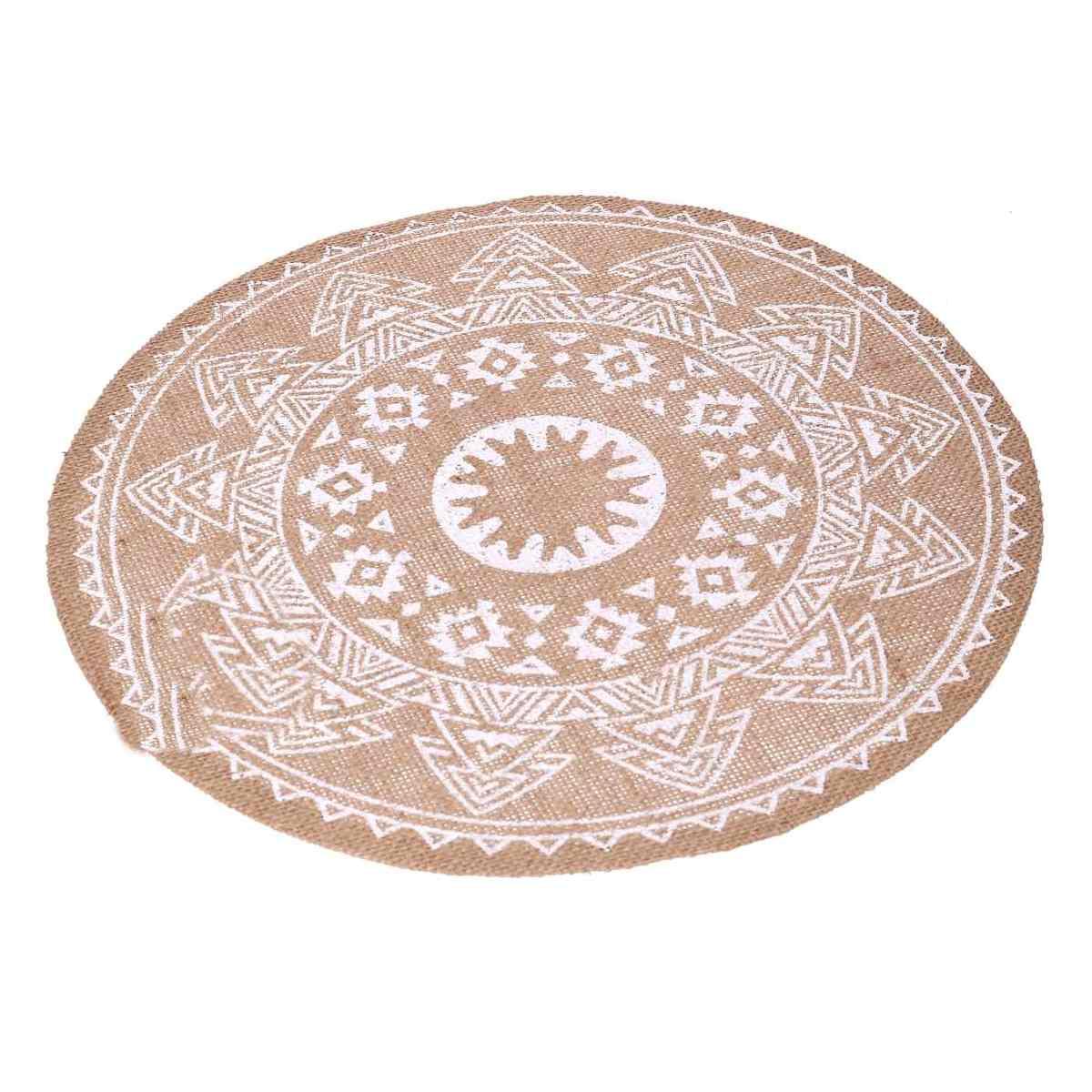 Sottopiatto Tavola Juta con Mandala Bianco cm.Ø38 |Vacchetti