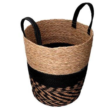 Cesto vimini portaoggetti nero