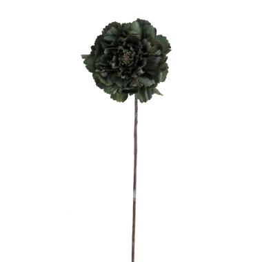 Fiore in tessuto verde 14 cm