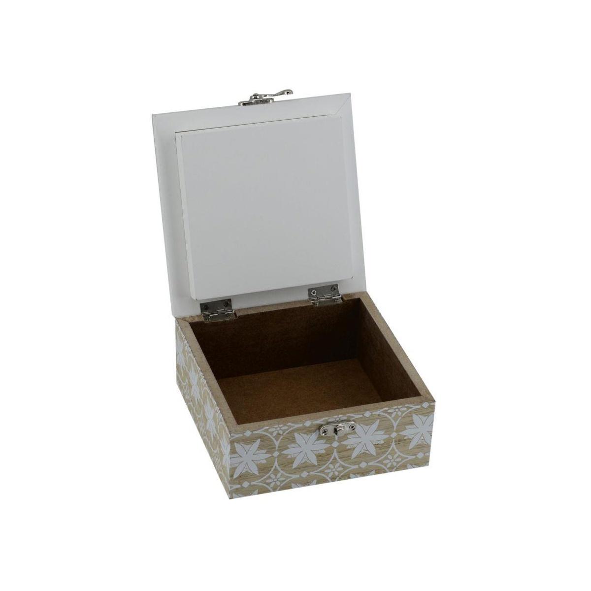 Scatola porta lavoro legno 15 x 15 x 7 cm