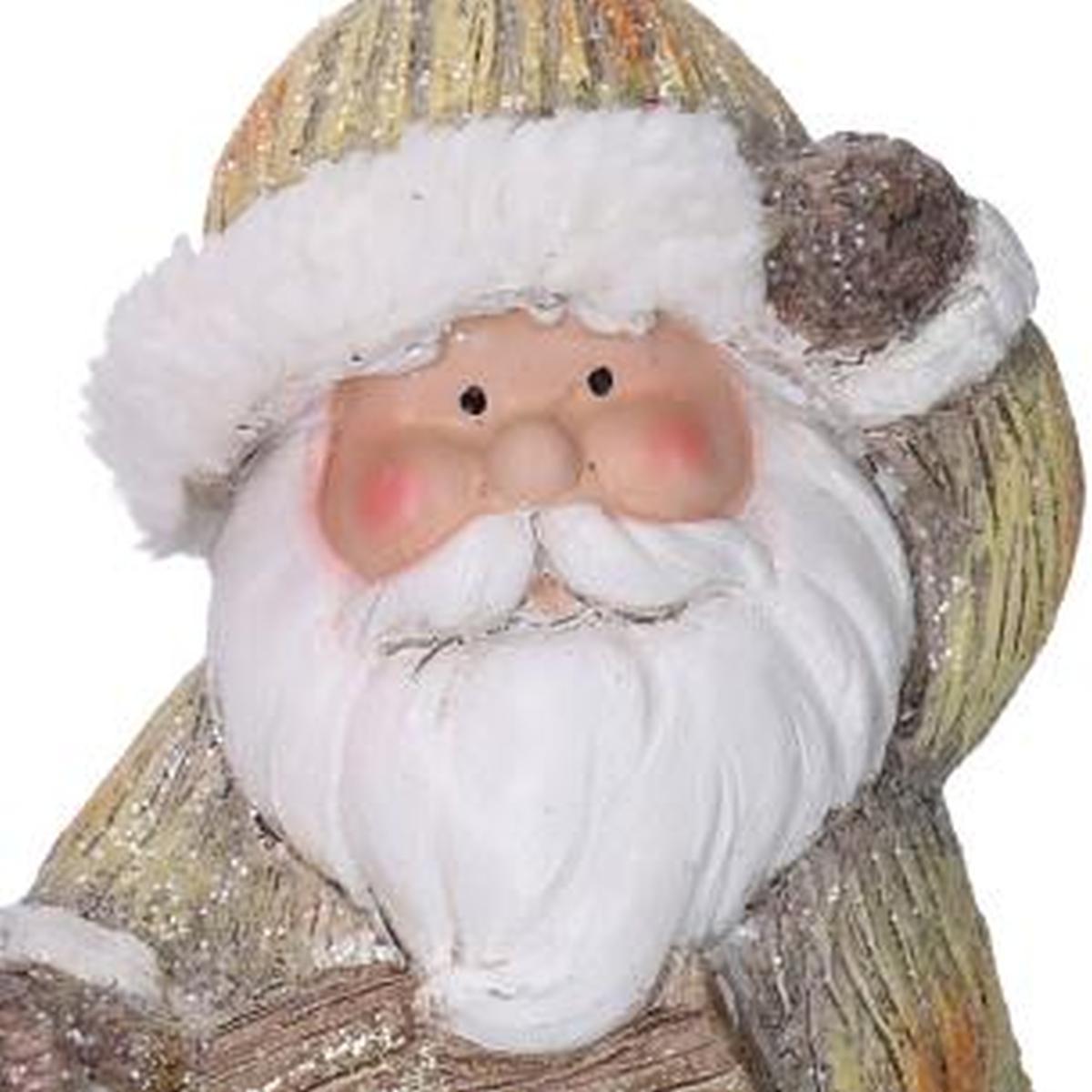 Babbo natale resina cartello 18 cm