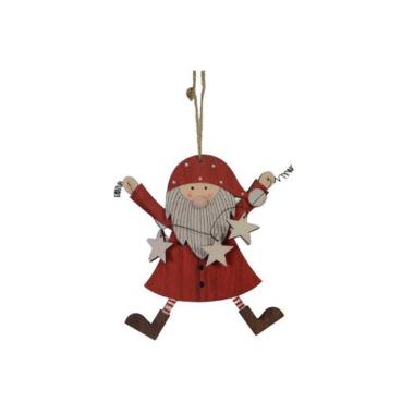 Babbo natale legno 16 cm