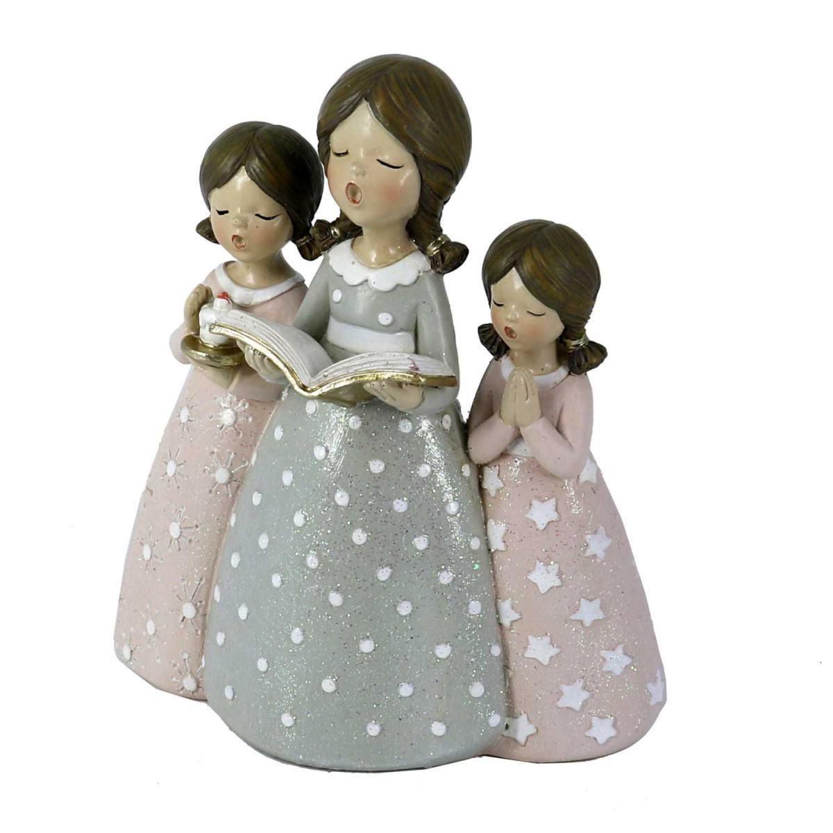 Statua bambini cantori resina