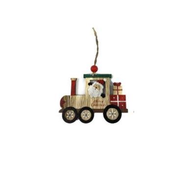 Gioco trenino legno babbo natale 12 x 21,5 cm