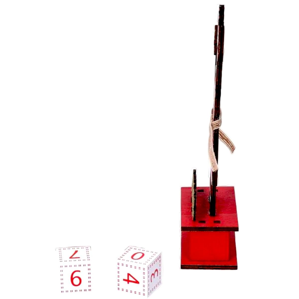 Calendario avvento legno conrenna 22,5 cm