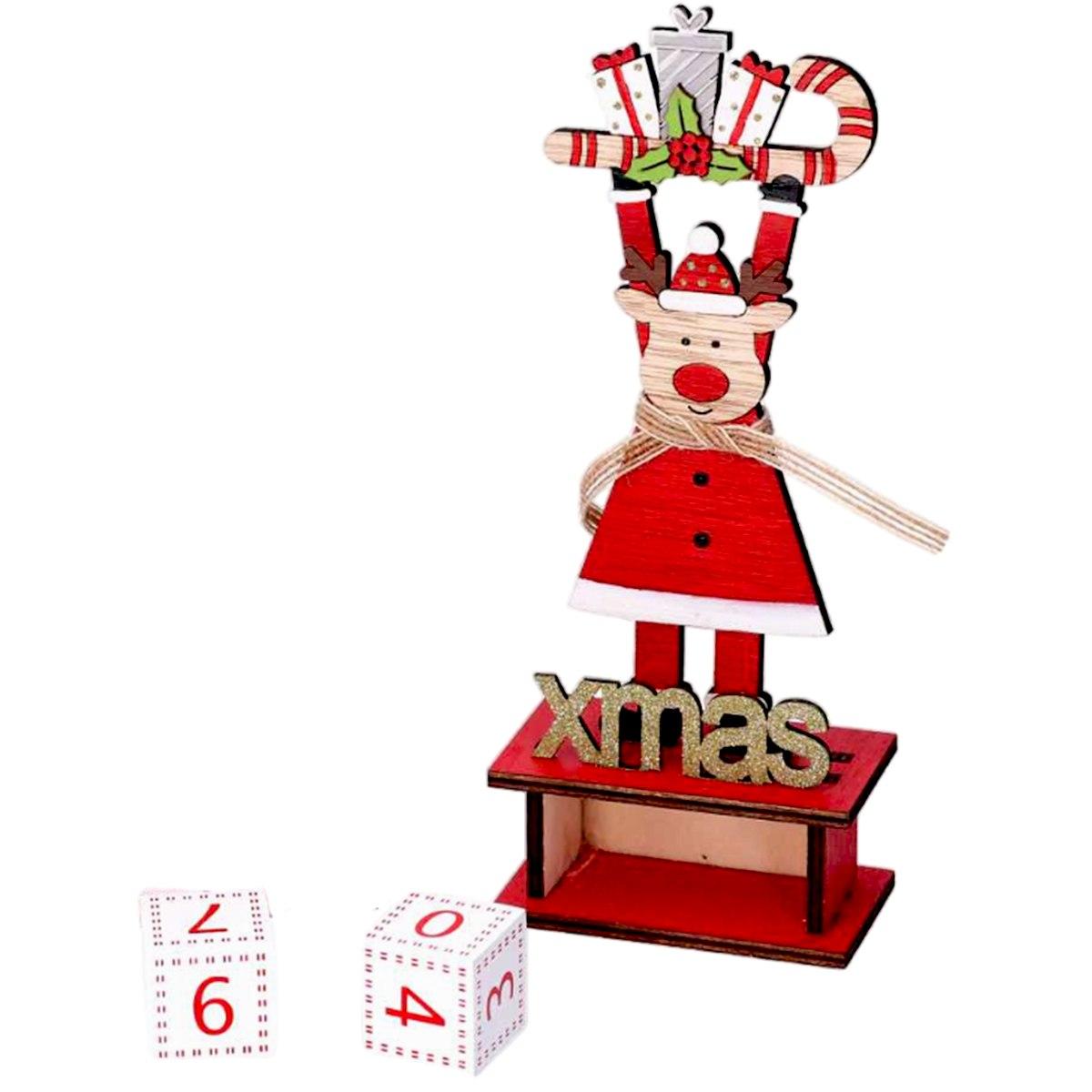 Calendario avvento legno conrenna 22,5 cm