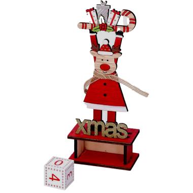 Calendario avvento legno conrenna 22,5 cm