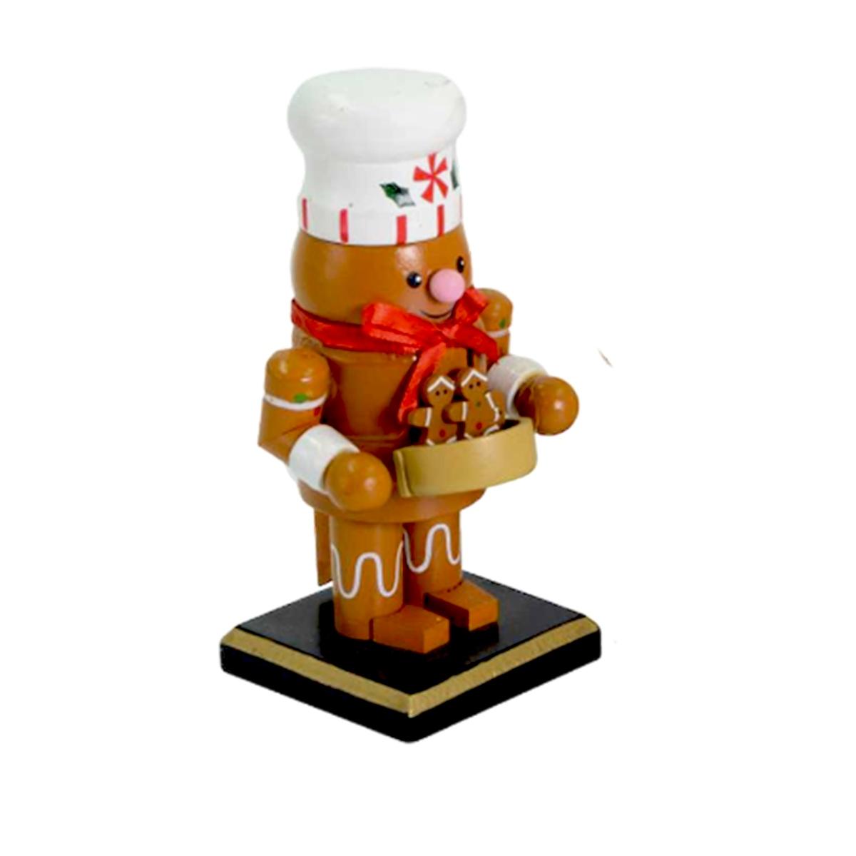 Soldatino schiaccianoci legno pan di zenzero 15 cm