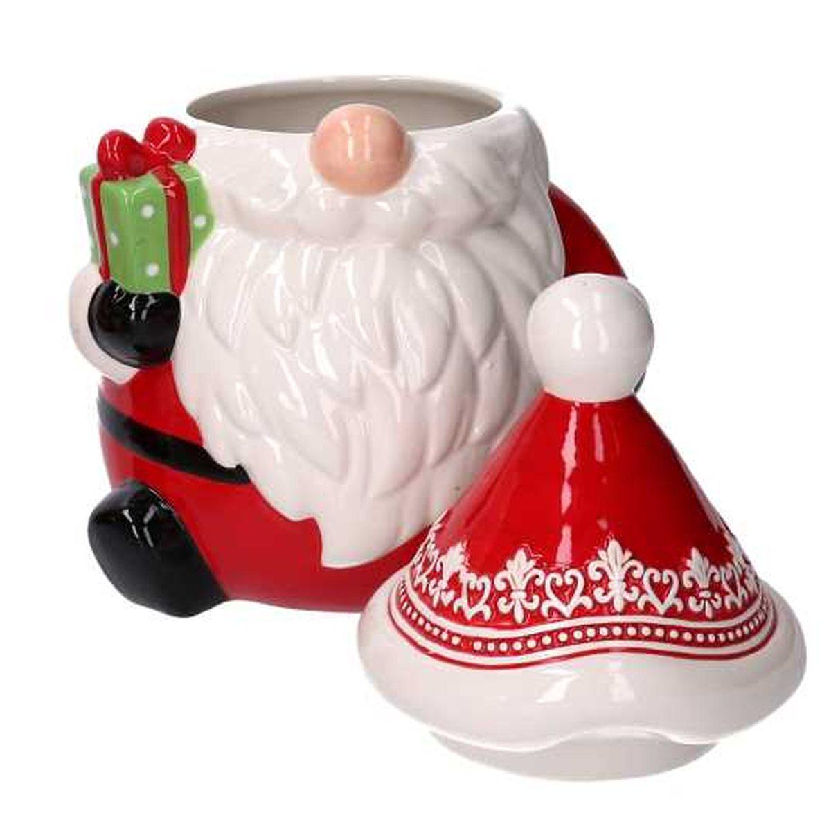 Barattolo natale ceramica babbo natale 26 cm