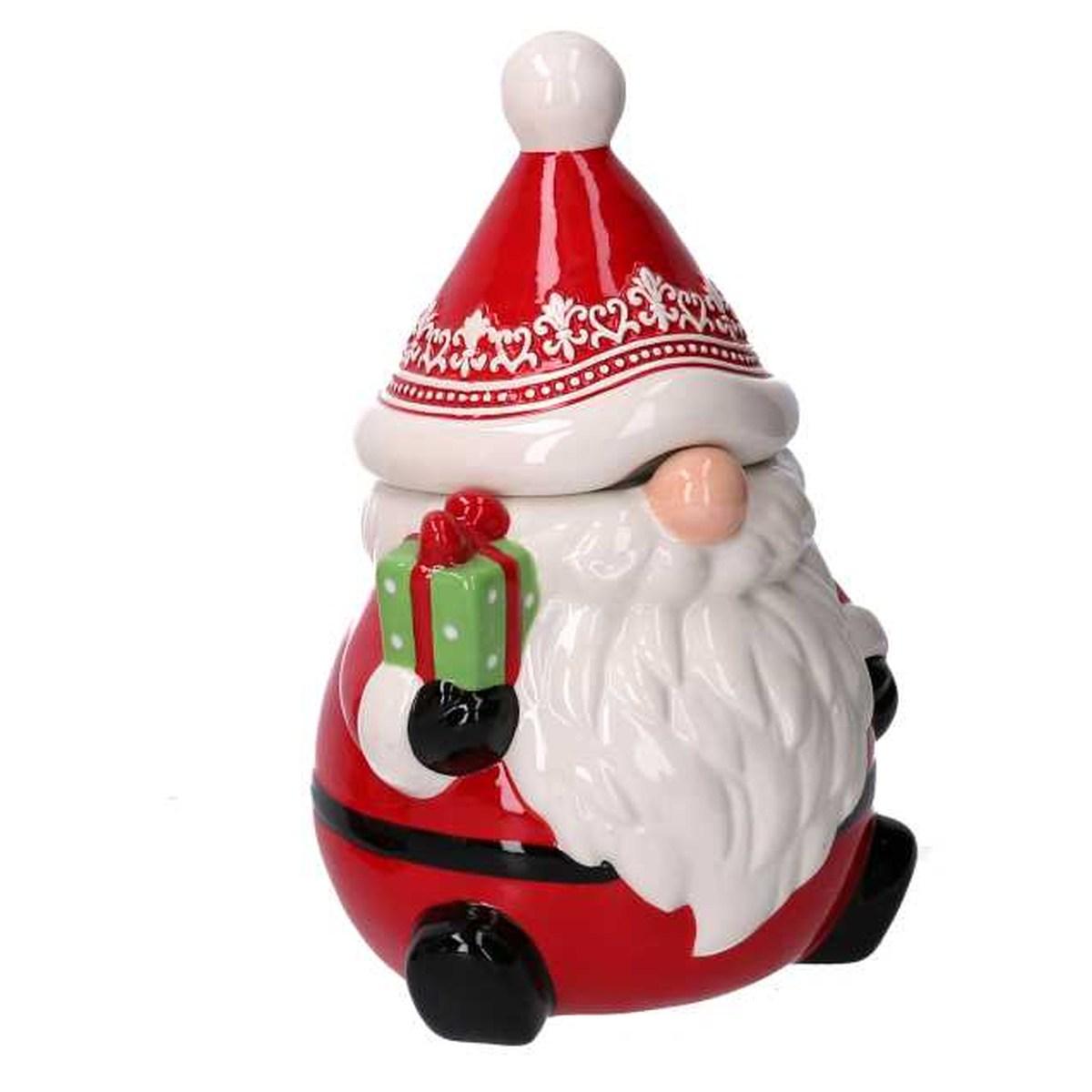 Barattolo natale ceramica babbo natale 26 cm