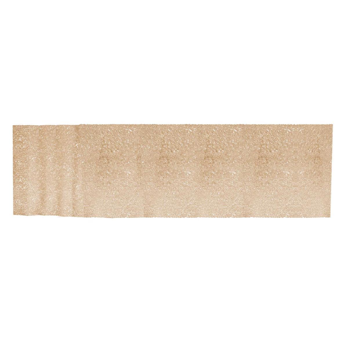 Runner rettangolare oro plastica 33 x 155 cm