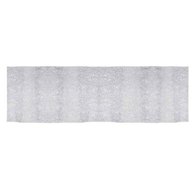 Runner rettangolare argento plastica 33 x 155 cm
