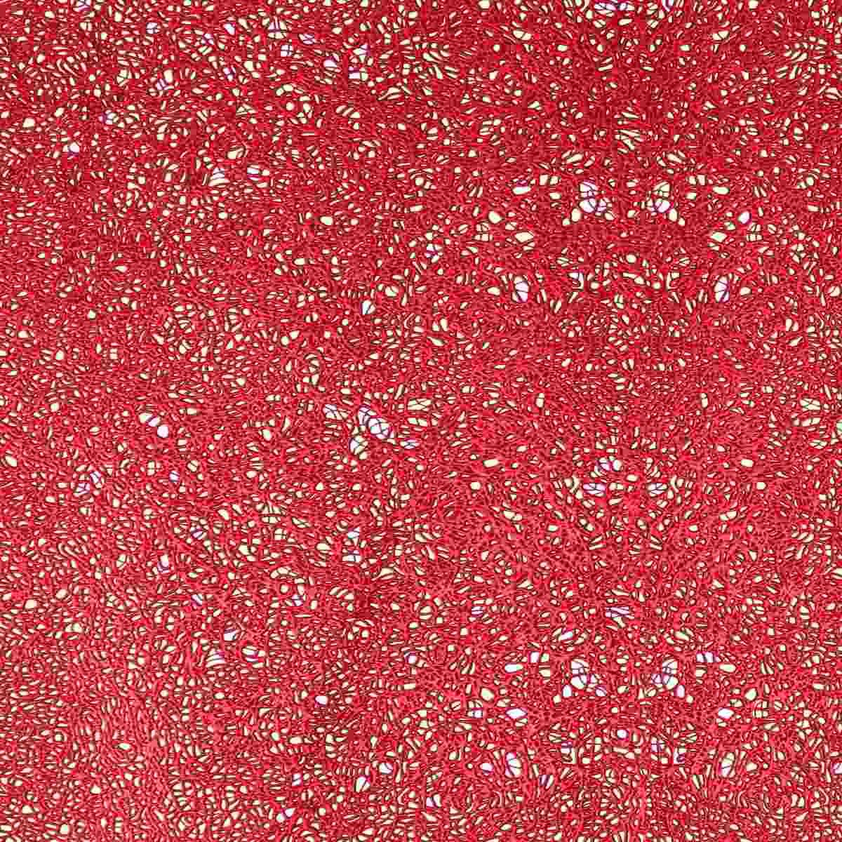 Runner rettangolare rosso plastica 33 x 155 cm