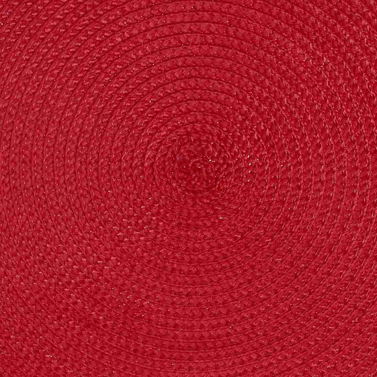 Tovaglietta Natalizia Sottopiatto PVC Rosso cm.Ø38 |Vacchetti