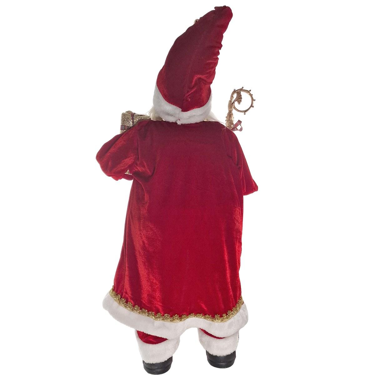Babbo natale in tessuto 80 cm
