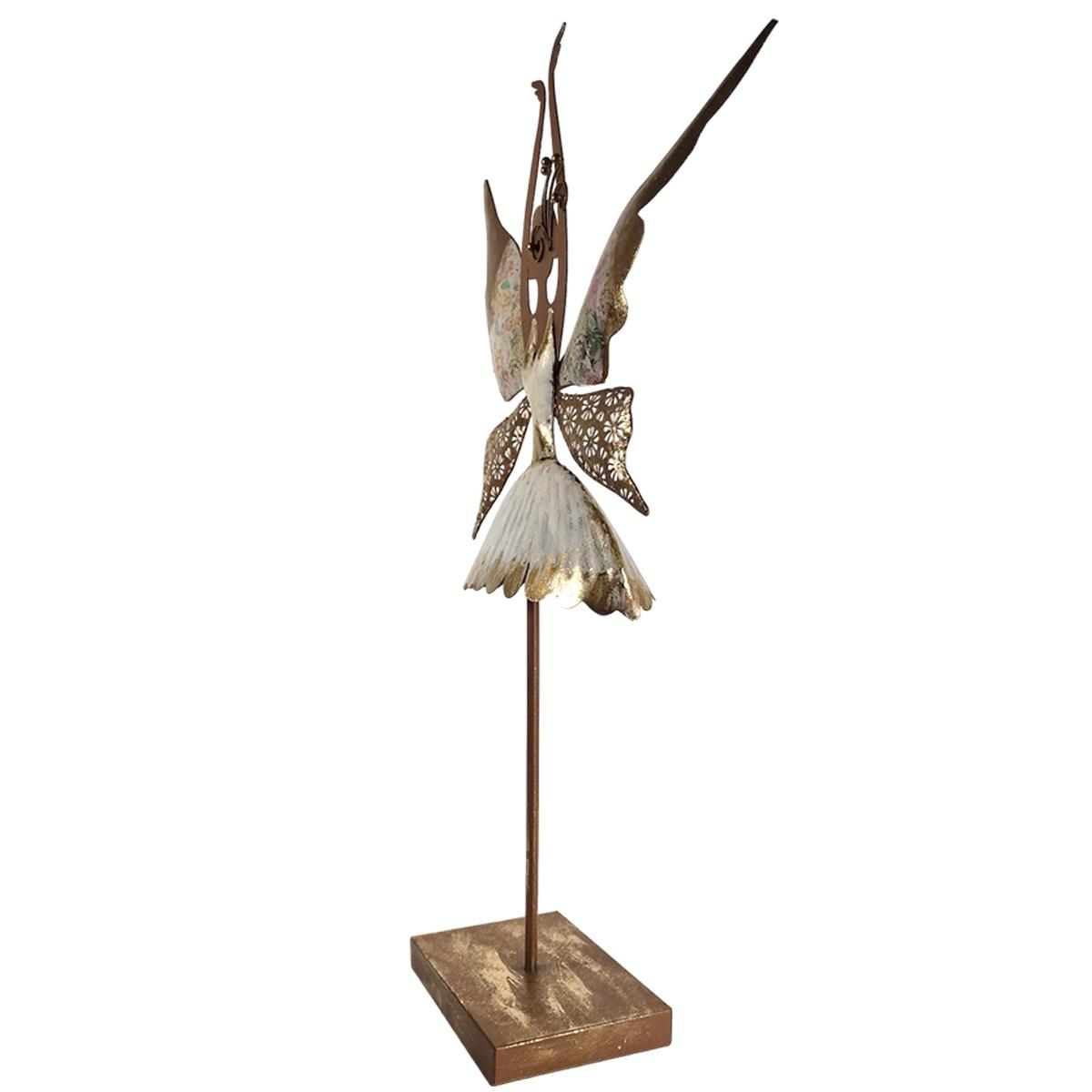 Angelo fatina metallo ballerina 68 cm