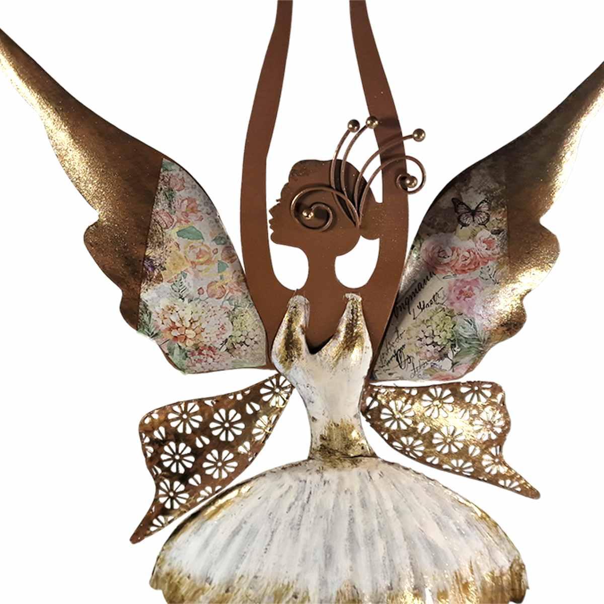 Angelo fatina metallo ballerina 68 cm