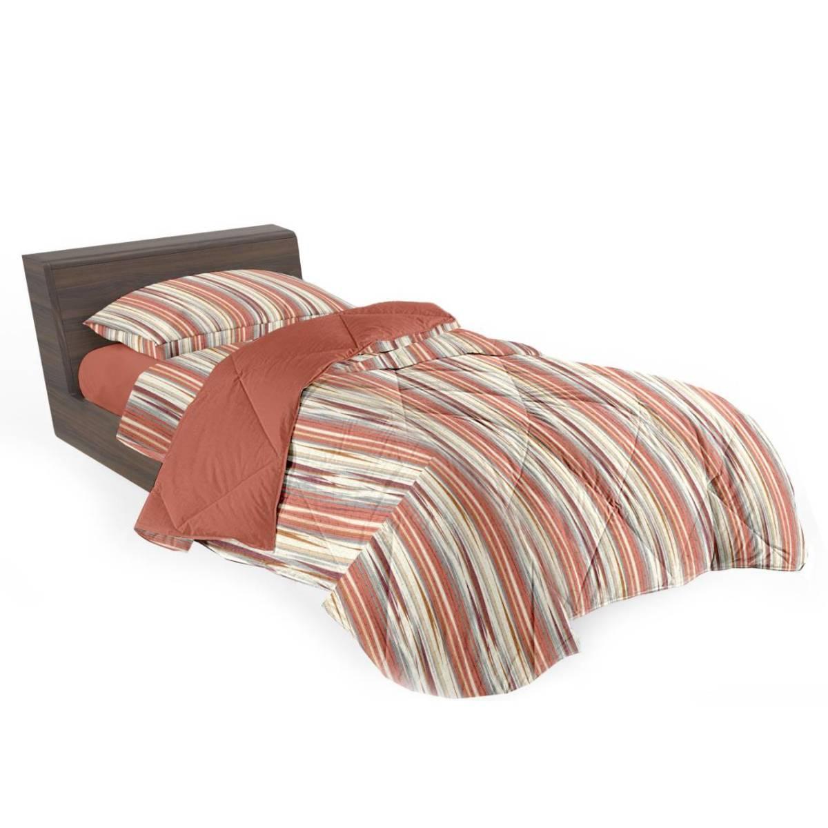 Lenzuola singole 1 piazza riviera arancio rattan Set 3 pz