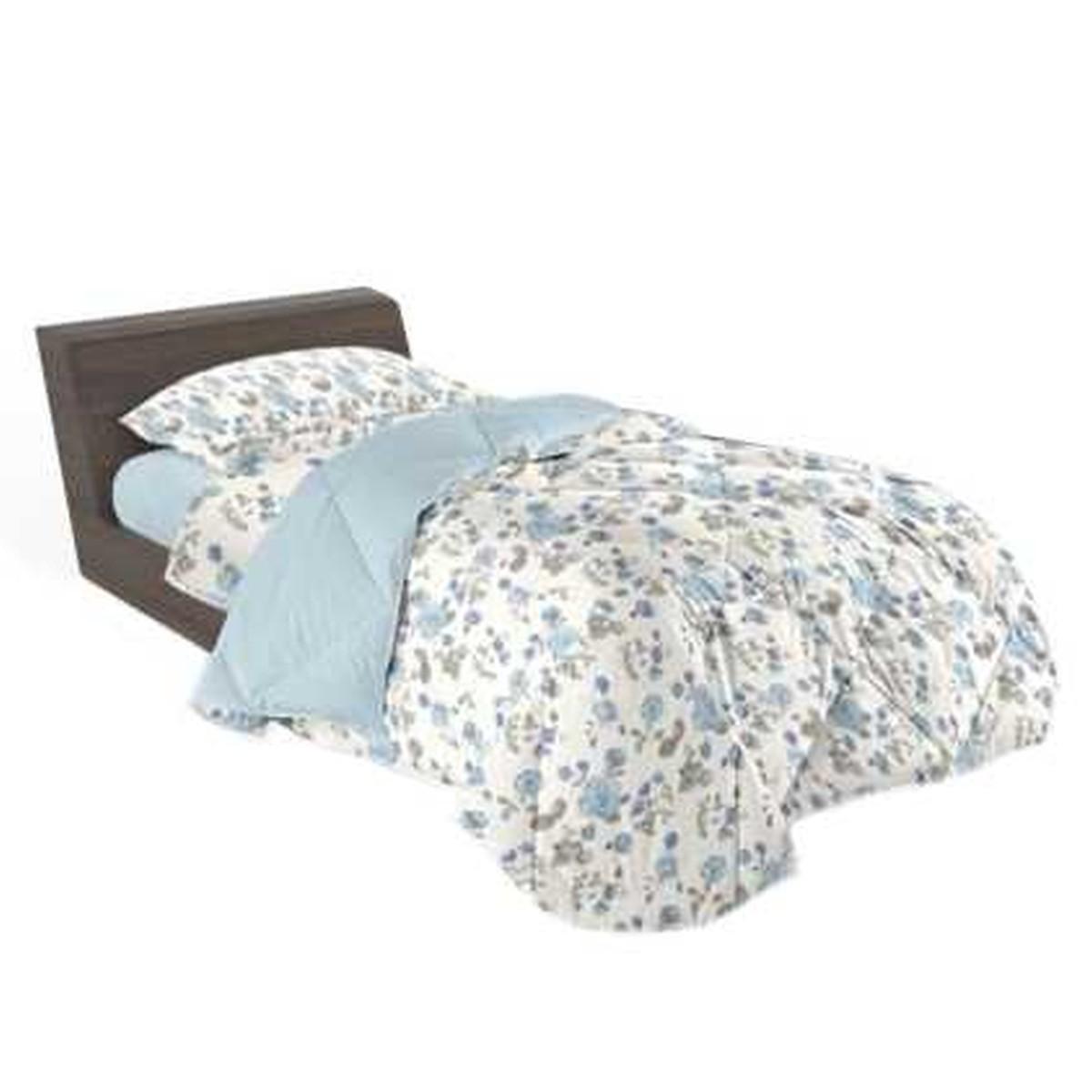 Lenzuola singole 1 piazza venus azzurro Set 3 pz