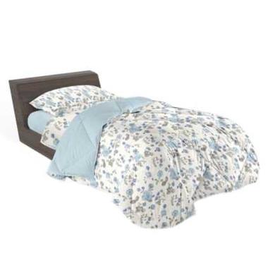 Lenzuola singole 1 piazza venus azzurro Set 3 pz