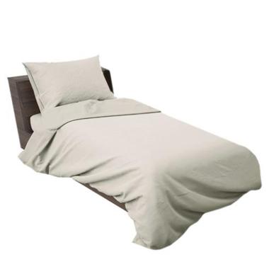 Lenzuola singole 1 piazza beige Set 3 pz