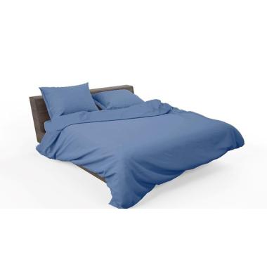Lenzuola matrimoniale blu riviera Set 4 pz