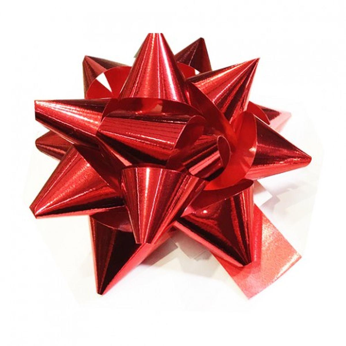 Coccarda grande rossa metal