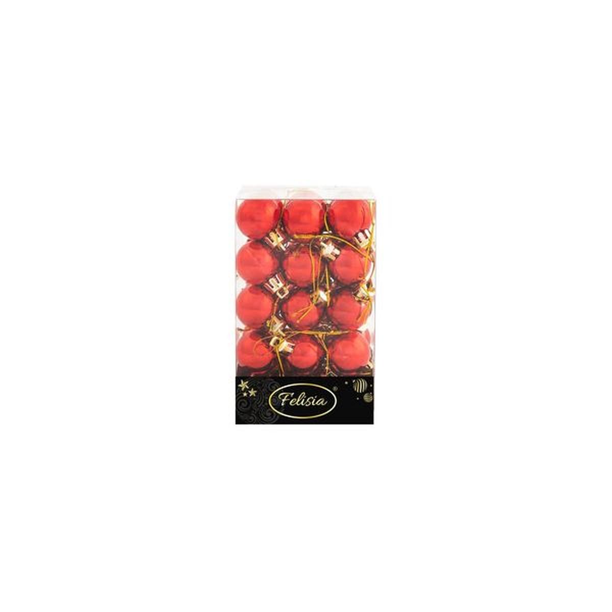 Pallina natalizia rosse Set 30 pz