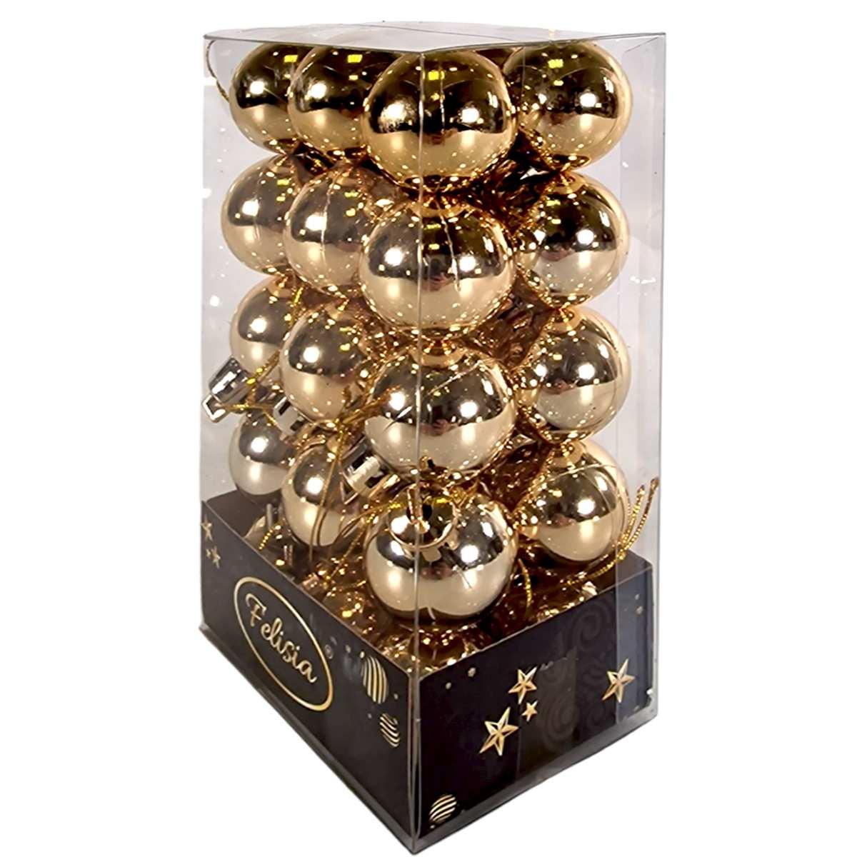 Pallina natalizia oro Set 30 pz