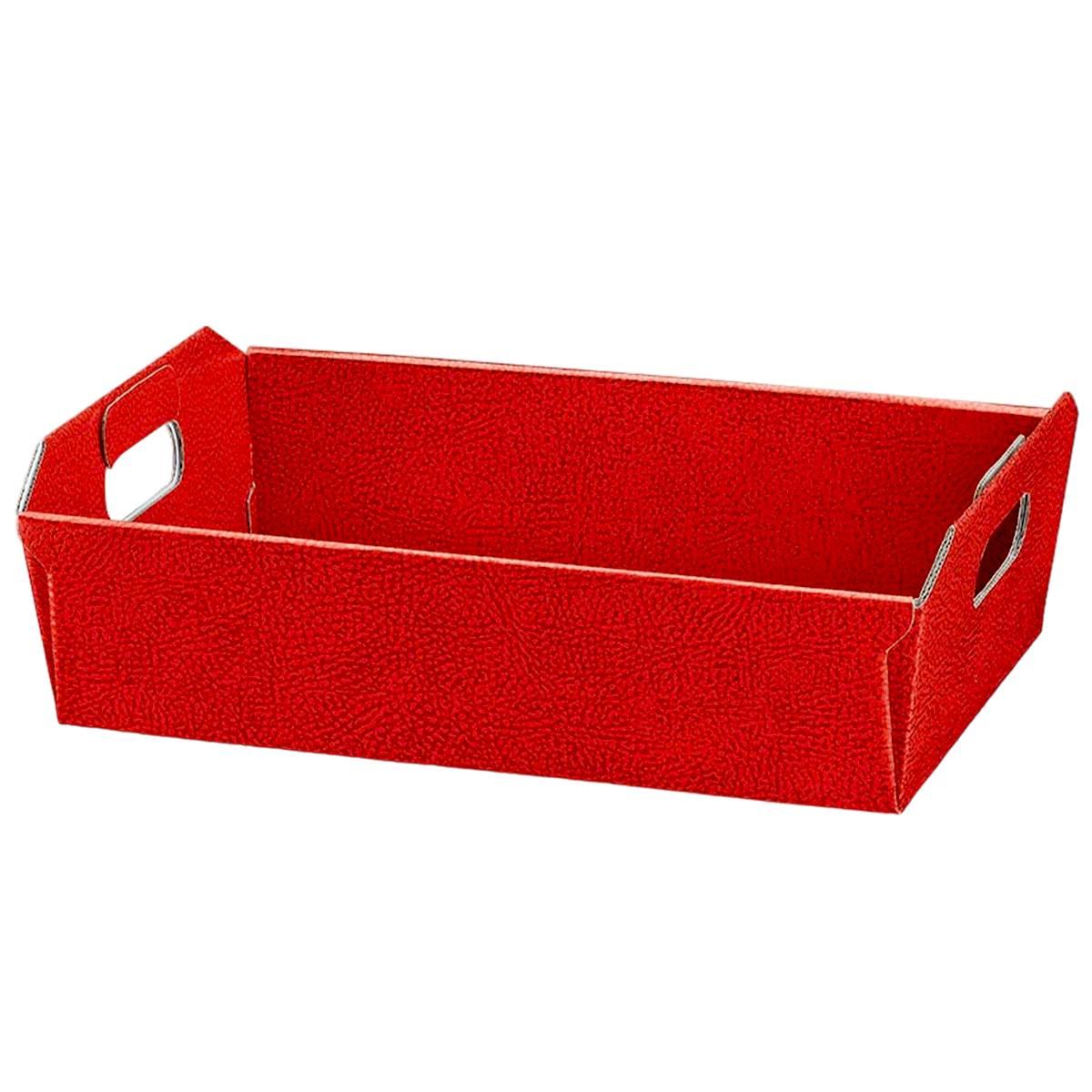 Cesto natale cartone rosso 58 x 47 cm