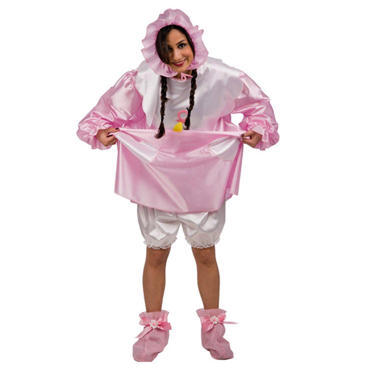 Costume bebè rosa