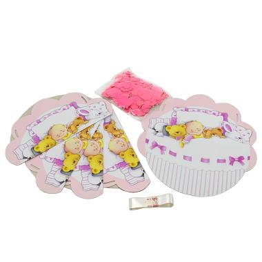 Festone party rosa palloncini mt