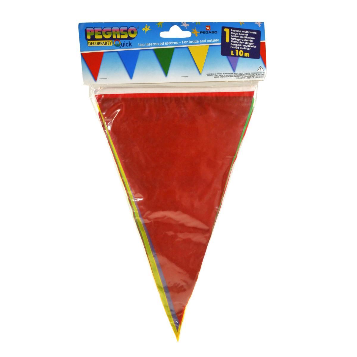 Festone party bandiere color mt
