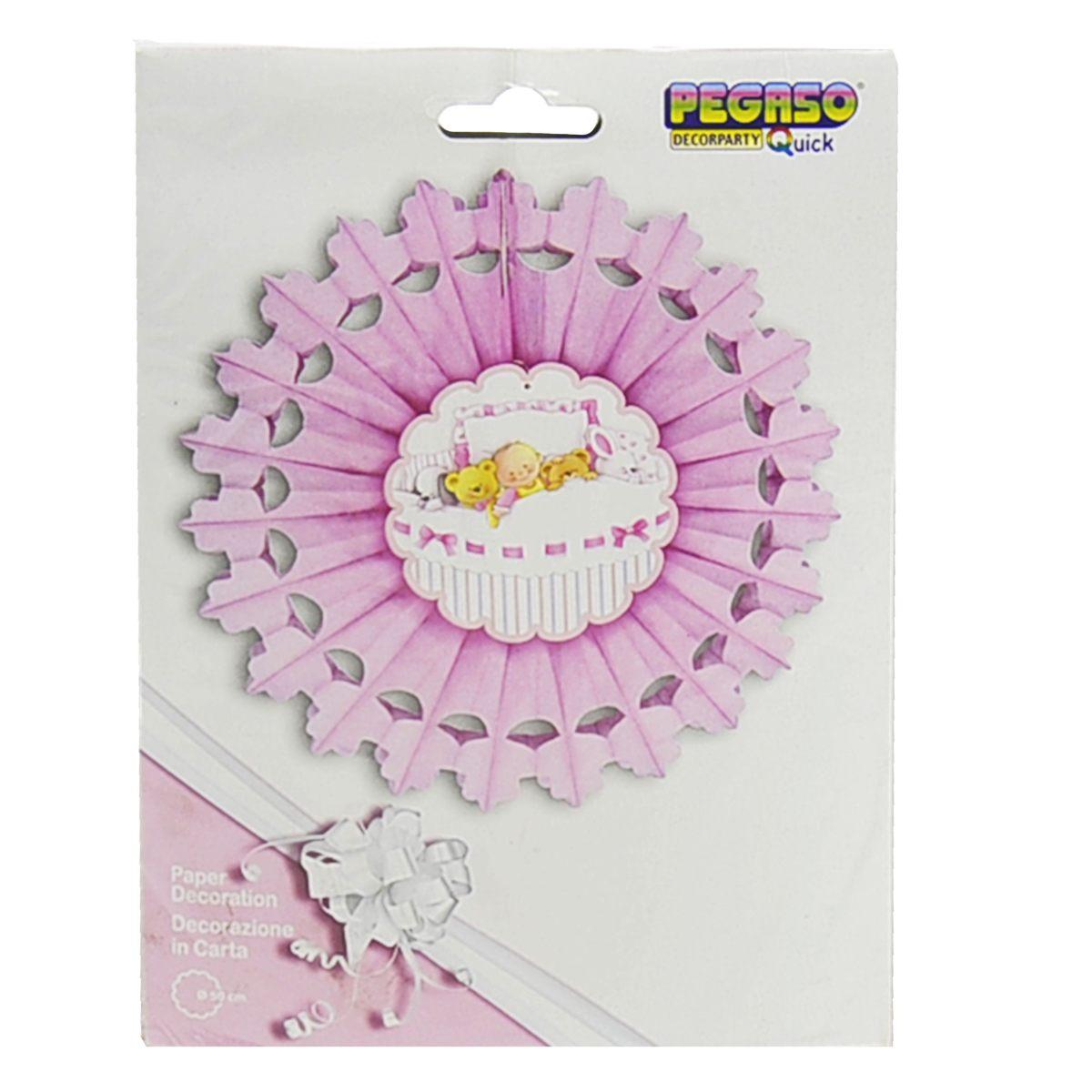 Festone party rosone rosa
