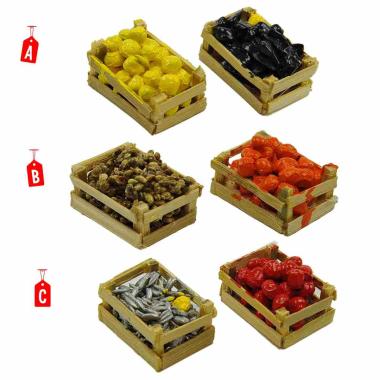 Cesta presepe alimenti olive
