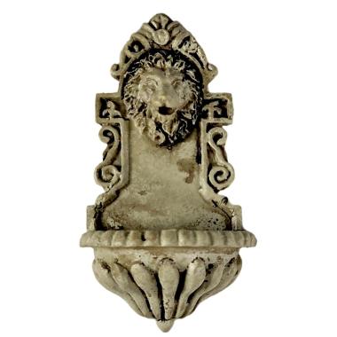 Fontana presepe parete resina grigia modello a 3 cm