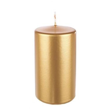 Candela cilindro oro 6 x 12 cm