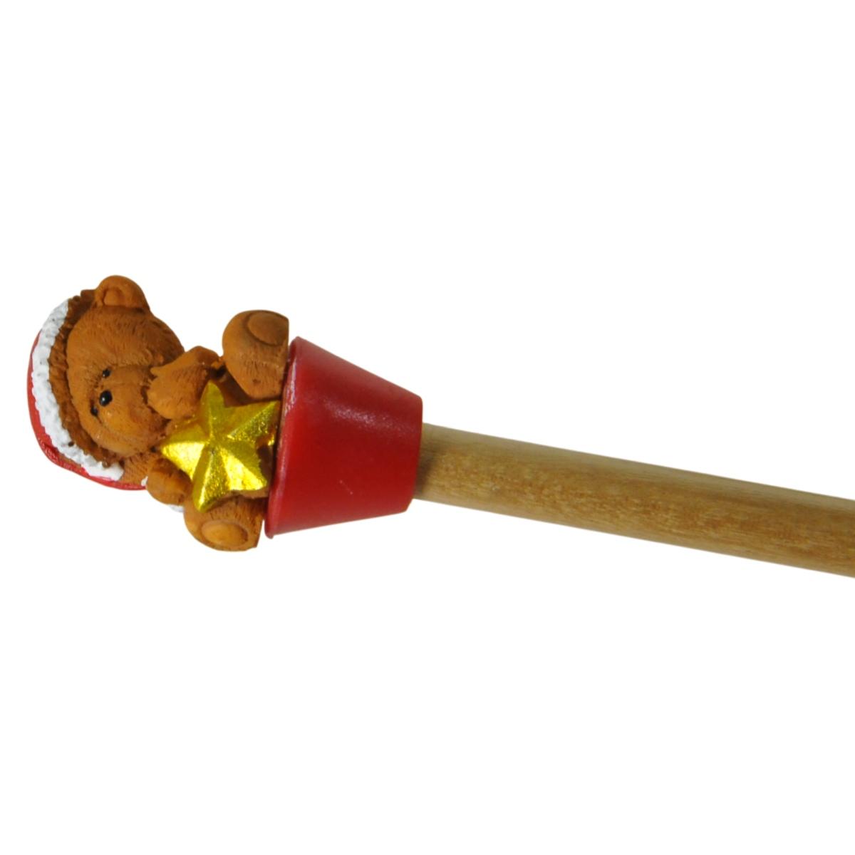 Gioco matita orso natale assortita 21 cm