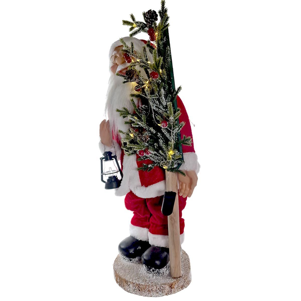 Babbo natale albero luci 60 cm