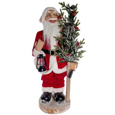 Babbo natale albero luci 60 cm