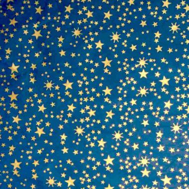 Carta presepe cielo stelle blu oro