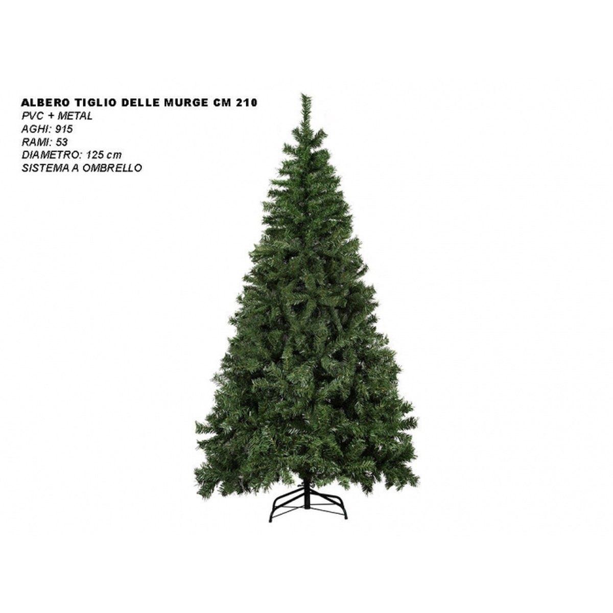 Albero di Natale 210 cm verde tiglio delle murge