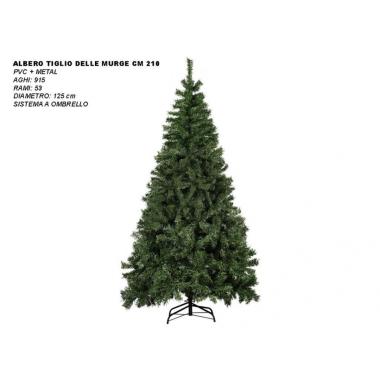 Albero di Natale 210 cm verde tiglio delle murge