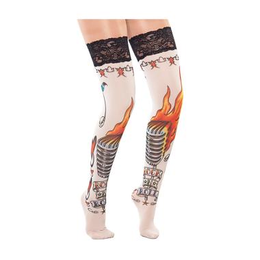 Collant autoreggenti tatuaggi