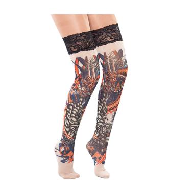 Collant autoreggenti tatuaggi