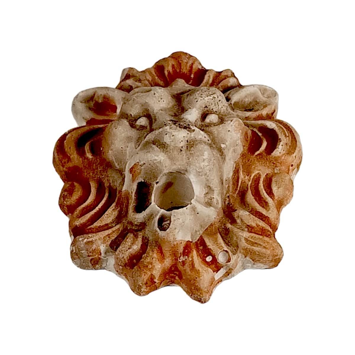 Testa presepe leone grande in gesso